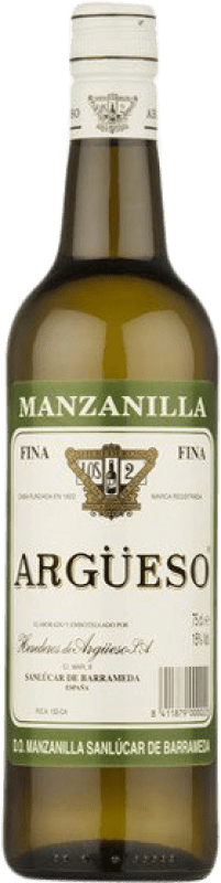 10,95 € 免费送货 | 强化酒 Argüeso D.O. Manzanilla-Sanlúcar de Barrameda 安达卢西亚 西班牙 Palomino Fino 瓶子 75 cl