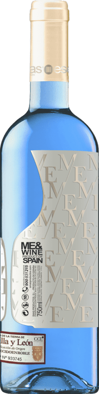 11,95 € Envío gratis | Vino Blanco Esencias ME Blue — Edición Azul España Chardonnay 75 cl