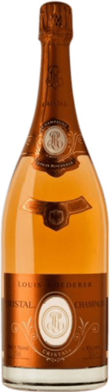 1 859,95 € Envio grátis | Espumante Rosé Louis Roederer Cristal Brut — Bruto Rosé A.O.C. Champagne Champagne França Pinot Noir, Chardonnay Garrafa Magnum 1,5 L