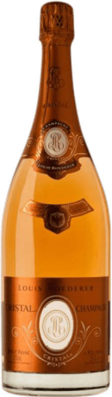 1 673,95 € Envio grátis | Espumante rosé Louis Roederer Cristal Rosé Brut A.O.C. Champagne Champagne França Pinot Preto, Chardonnay Garrafa Magnum 1,5 L