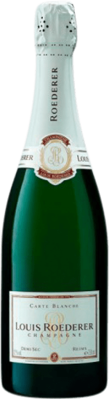 81,95 € Free Shipping | White Sparkling Wine Louis Roederer Carte Blanche Semiseco — Semi Dry A.O.C. Champagne Champagne France Pinot Noir, Chardonnay, Pinot Meunier Bottle 75 cl