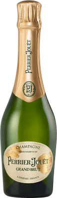 43,95 € Бесплатная доставка | Белое игристое Perrier-Jouët Grand брют A.O.C. Champagne шампанское Франция Pinot Black, Chardonnay Половина бутылки 37 cl