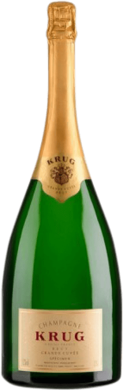 743,95 € Бесплатная доставка | Белое игристое Krug Grande Cuvée Гранд Резерв A.O.C. Champagne шампанское Франция Pinot Black, Chardonnay, Pinot Meunier бутылка Магнум 1,5 L