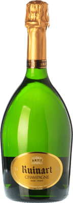75,95 € Envio grátis | Espumante branco Ruinart R Brut A.O.C. Champagne Champagne França Pinot Preto, Chardonnay Garrafa 75 cl