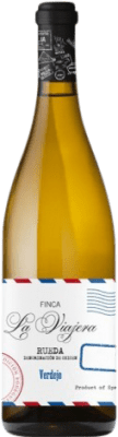 10,95 € Envío gratis | Vino blanco La Maleta Finca La Viajera Blanco D.O. Rueda Castilla y León Verdejo Botella 75 cl