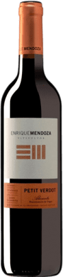 17,95 € Free Shipping | Red wine Enrique Mendoza D.O. Alicante Valencian Community Spain Petit Verdot Bottle 75 cl