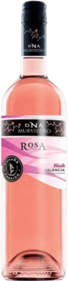 3,95 € 送料無料 | ロゼスパークリングワイン Murviedro DNA Fashion Rosa Blush D.O. Valencia バレンシアのコミュニティ スペイン Tempranillo, Cabernet Sauvignon, Viura, Bobal ボトル 75 cl