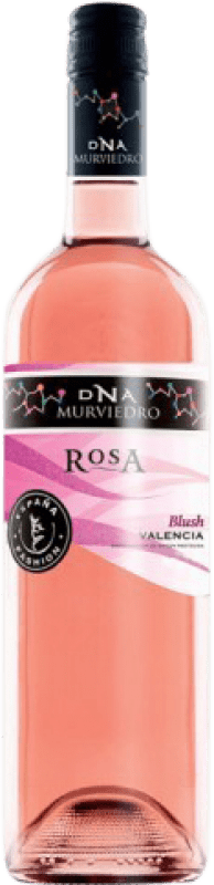 3,95 € Kostenloser Versand | Rosé Sekt Murviedro DNA Fashion Rosa Blush D.O. Valencia Valencianische Gemeinschaft Spanien Tempranillo, Cabernet Sauvignon, Viura, Bobal Flasche 75 cl