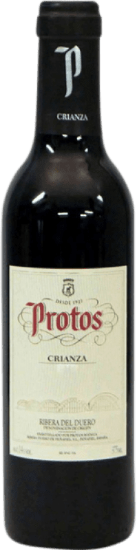 11,95 € Spedizione Gratuita | Vino rosso Protos Crianza D.O. Ribera del Duero Castilla y León Spagna Tempranillo Mezza Bottiglia 37 cl