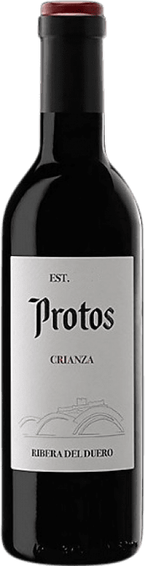 13,95 € Бесплатная доставка | Красное вино Protos Crianza — Крианса D.O. Ribera del Duero Кастилия-Леон Испания Tempranillo — Темпранильо Полубутылка 37 cl