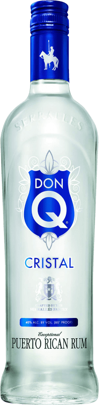 16,95 € Envoi gratuit | Rhum Serrallés Don Q Cristal Porto Rico Bouteille 1 L