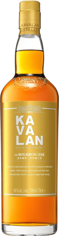 98,95 € Spedizione Gratuita | Whisky Single Malt Kavalan Ex-Bourbon Oak Bottiglia 70 cl