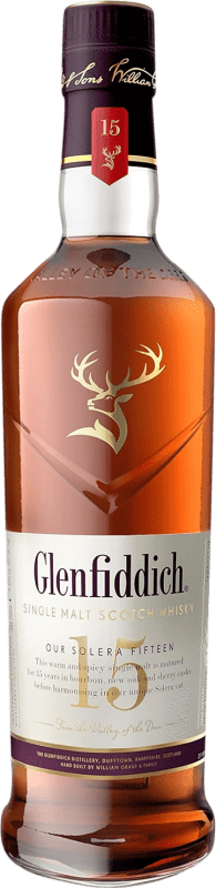 67,95 € Free Shipping | Whisky Single Malt Glenfiddich Solera Speyside United Kingdom 15 Years Bottle 70 cl