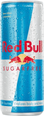 51,95 € Envío gratis | Caja de 24 unidades Refrescos Red Bull Energy Drink Sugarfree Austria Lata 25 cl