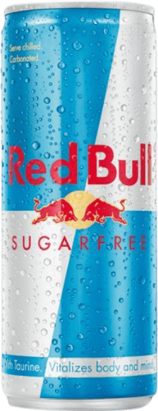 52,95 € Envio grátis | Caixa de 24 unidades Refrescos e Mixers Red Bull Energy Drink Sugarfree Lata 25 cl