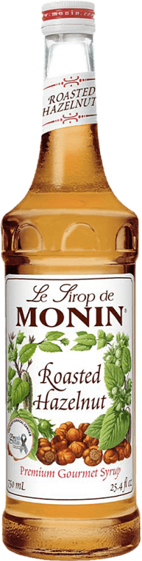 17,95 € Spedizione Gratuita | Sciroppo per Cocktail Monin Francia 70 cl Roasted Hazelnut — Nocciola Tostata Senza Alcol