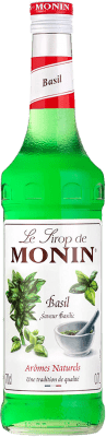 18,95 € Envío gratis | Sirope para Cóctel Monin Francia 70 cl Basil — Albahaca Sin Alcohol