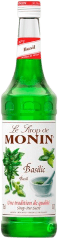 16,95 € Envio grátis | Schnapp Monin Sirope Albahaca Basilic França Garrafa 70 cl Sem Álcool