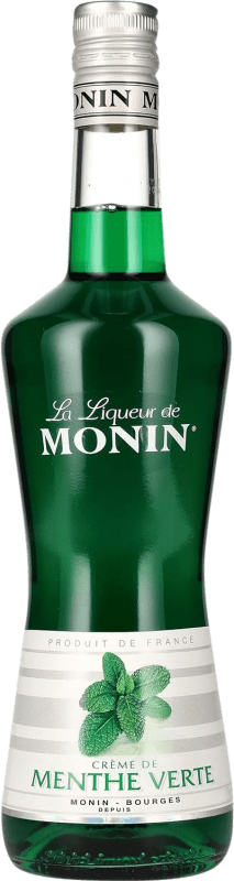 24,95 € Spedizione Gratuita | Liquori Monin Menta Verde Menthe Verte Francia Bottiglia 70 cl