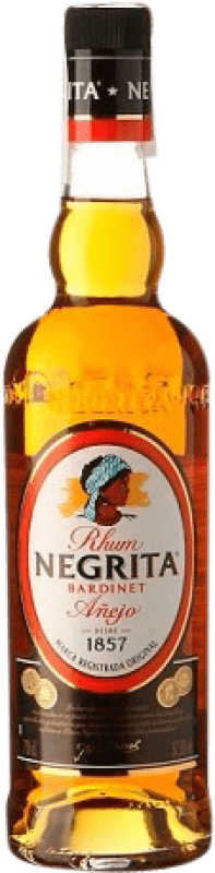14,95 € 免费送货 | 朗姆酒 Bardinet Negrita Añejo 多明尼加共和国 瓶子 70 cl