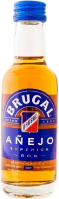 1,95 € Spedizione Gratuita | Rum Brugal Añejo Superior Repubblica Dominicana Bottiglia Miniatura 5 cl