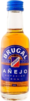 3,95 € Kostenloser Versand | Rum Brugal Añejo Superior Dominikanische Republik Miniaturflasche 5 cl