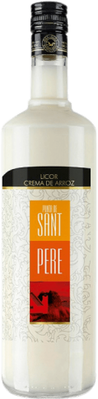 12,95 € Envío gratis | Crema de Licor Sinc Punta de Sant Pere Crema de Arroz Botella 1 L