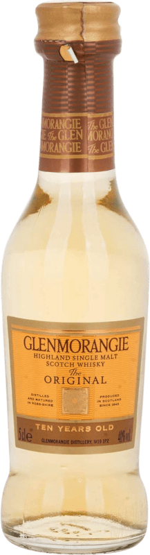 4,95 € Envio grátis | Whisky Single Malt Glenmorangie Original Garrafa Miniatura 5 cl
