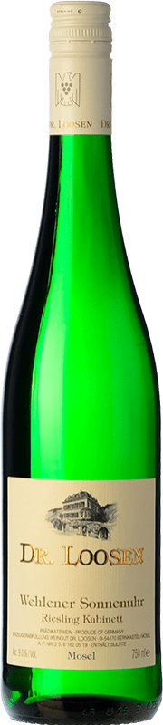 28,95 € Free Shipping | White Wine Dr. Loosen Wehlener Sonnenuhr Kabinett — Ripe Harvest Q.b.A. Mosel Germany Riesling Bottle 75 cl