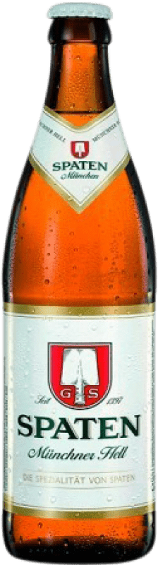 29,95 € Envio grátis | Caixa de 20 unidades Cerveja AB InBev Spaten Hell — Loira República Checa Garrafa Medium 50 cl