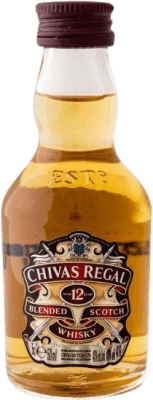 3,95 € Envoi gratuit | Whisky Blend Chivas Regal Ecosse Royaume-Uni 12 Ans Mini-Bouteille 5 cl