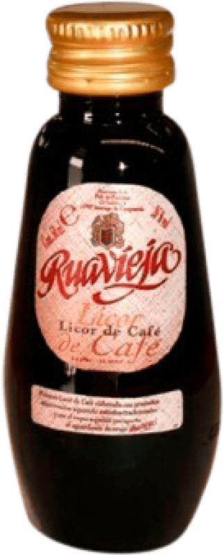 49,95 € Envoi gratuit | Eau-de-vie Orujo Ruavieja Espagne Mini-Bouteille 5 cl Café
