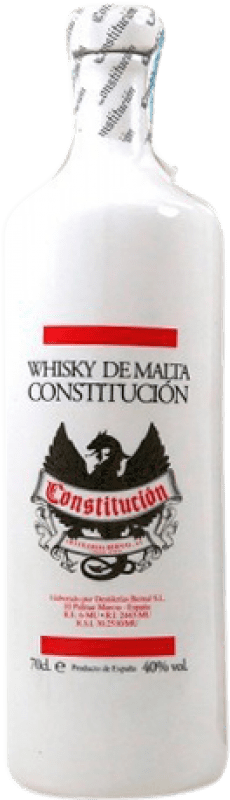 53,95 € Envío gratis | Whisky Single Malt Bernal Constitución España Botella 70 cl