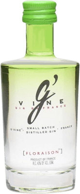 6,95 € Бесплатная доставка | Джин G'Vine Floraison Gin Франция миниатюрная бутылка 5 cl