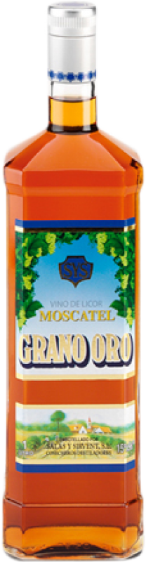 8,95 € Spedizione Gratuita | Vino dolce SyS Grano de Oro Moscatel Spagna Moscato Bottiglia 1 L