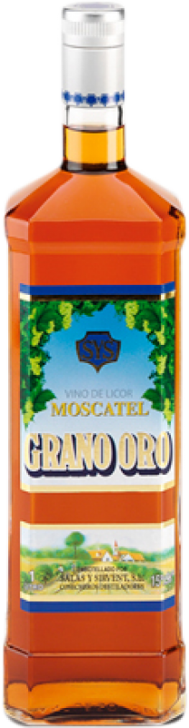 7,95 € Envío gratis | Vino dulce SyS Grano de Oro Moscatel Moscato Botella 1 L