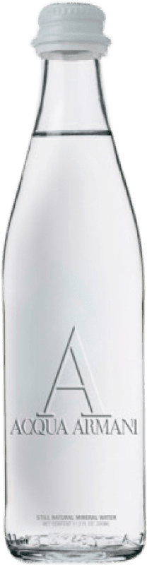 46,95 € 送料無料 | 24個入りボックス 水 Acqua Armani Mineral Natural — 天然ミネラル イタリア 1/3ボトル 33 cl