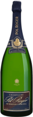 472,95 € Kostenloser Versand | Weißer Sekt Pol Roger Sir Winston Churchill A.O.C. Champagne Champagner Frankreich Pinot Schwarz, Chardonnay Magnum-Flasche 1,5 L