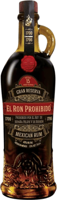 42,95 € Spedizione Gratuita | Rum Prohibido Gran Riserva 15 Anni Bottiglia 70 cl