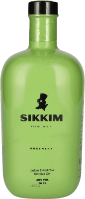 31,95 € Envio grátis | Genever Gin Sikkim Greenery Green — Edição Verde Espanha 70 cl