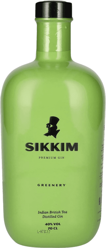 31,95 € Бесплатная доставка | Джин Sikkim Greenery Green — Зелёная версия Испания 70 cl