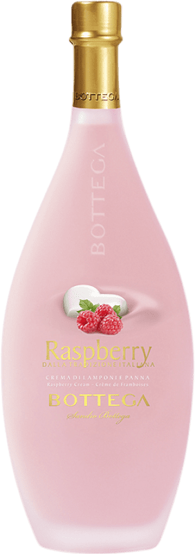 13,95 € Бесплатная доставка | Ликер крем Bottega Frambuesa Италия бутылка Medium 50 cl