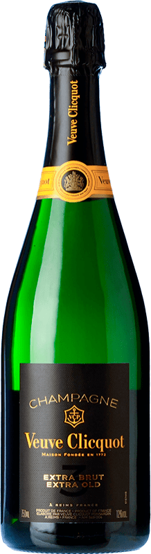 91,95 € Бесплатная доставка | Белое игристое Veuve Clicquot Extra Old Экстра-Брут A.O.C. Champagne шампанское Франция Pinot Black, Chardonnay, Pinot Meunier бутылка 75 cl