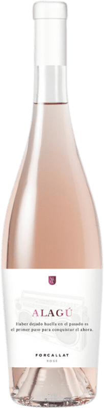 13,95 € Envío gratis | Vino rosado Casa Corredor Alagú Forcallat Rosé D.O. Alicante Comunidad Valenciana España Forcayat del Arco Botella 75 cl