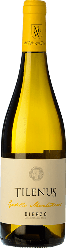 9,95 € Spedizione Gratuita | Vino bianco Estefanía Tilenus Monteseiros D.O. Bierzo Castilla y León Spagna Godello Bottiglia 75 cl