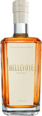 63,95 € Envio grátis | Whisky Single Malt Les Bienheureux Bellevoye Blanc Edition Sauternes Garrafa 70 cl