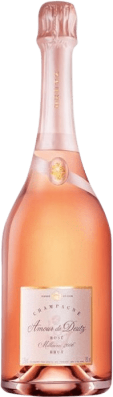 322,95 € Envio grátis | Espumante rosé Deutz Amour Rose Millésimé A.O.C. Champagne Champagne França Pinot Preto, Chardonnay Garrafa 75 cl