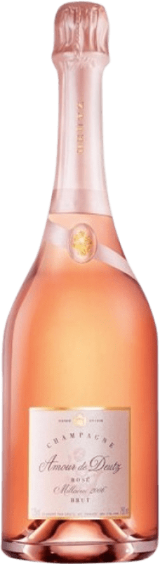 317,95 € Бесплатная доставка | Розовое игристое Deutz Amour Rose Millésimé A.O.C. Champagne шампанское Франция Pinot Black, Chardonnay бутылка 75 cl