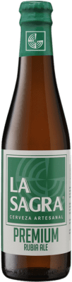 39,95 € Envío gratis | Caja de 24 unidades Cerveza La Sagra Premium Botellín Tercio 33 cl