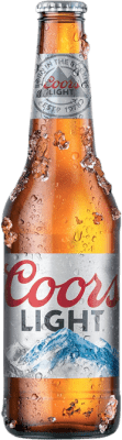 48,95 € Kostenloser Versand | 24 Einheiten Box Bier Miller Coors Light Vereinigte Staaten Drittel-Liter-Flasche 33 cl